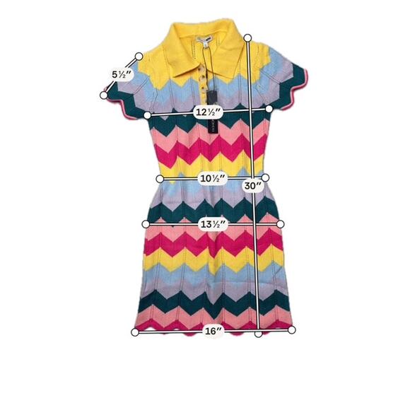 NWT- Fashion Nova Always Happy Knit Mini Dress (Women’s M) - Picture 6 of 6